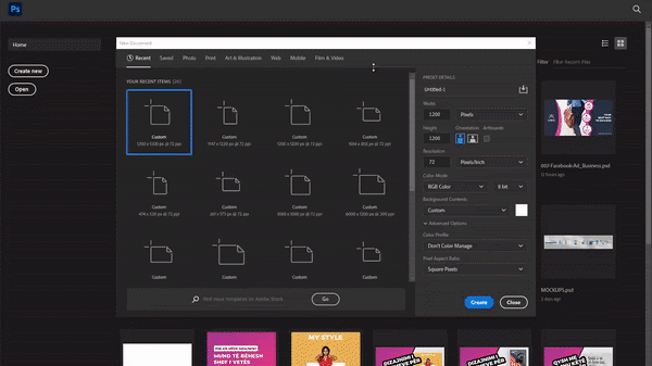 Dizajnimi i Postimeve për rrjetet sociale me Adobe Photoshop