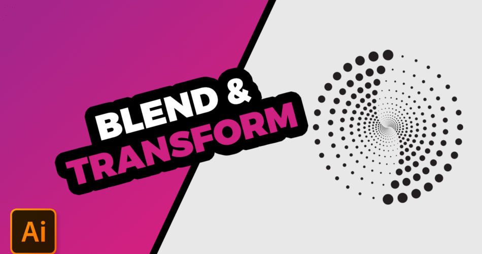 Efekti Blend & Transform në Adobe Illustrator