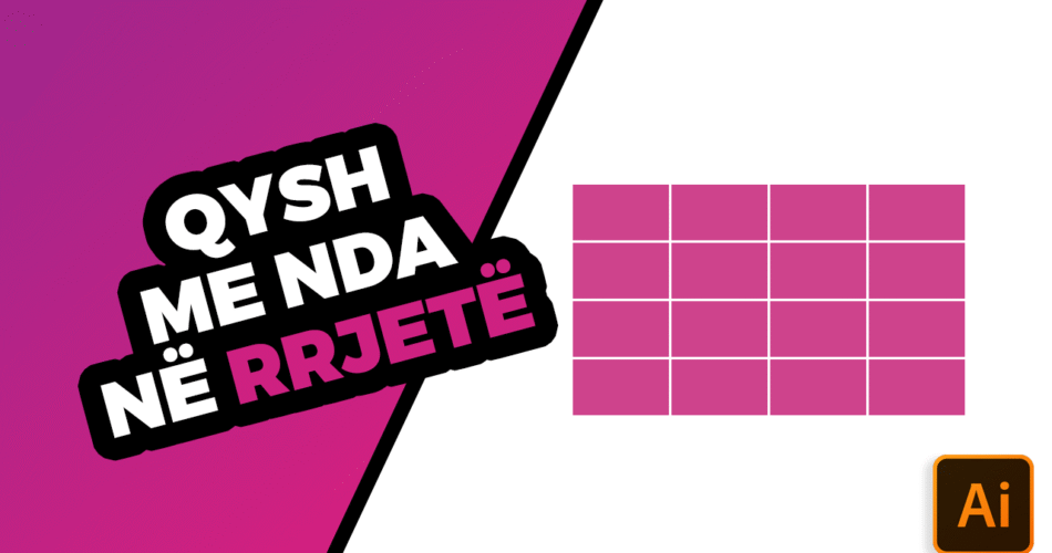 Qysh me nda formën në rrjetë në Adobe Illustrator