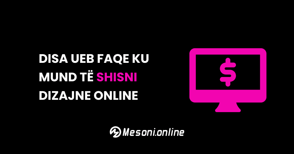 Disa ueb faqe ku mund të shisni dizajne online