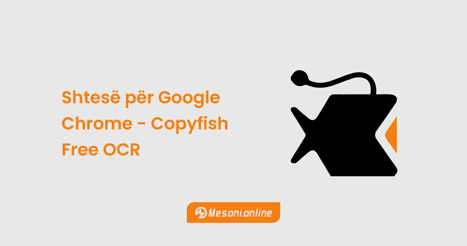 Shtesë për Google Chrome - Copyfish Free OCR