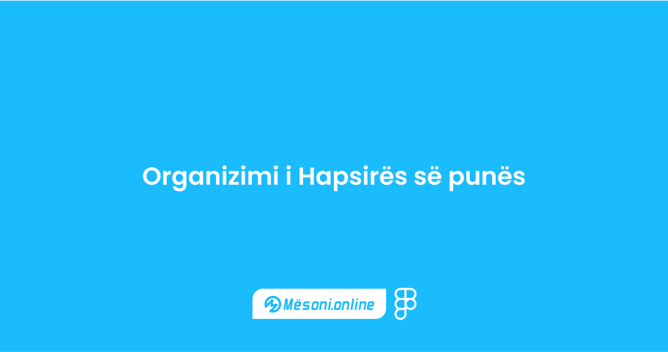 Organizimi i Hapsirës së punës