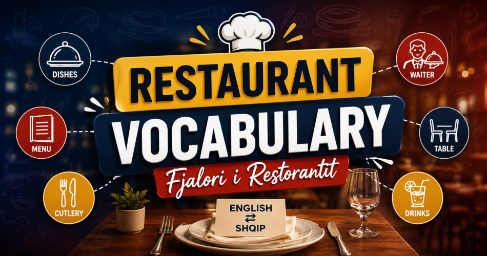 Restaurant Vocabulary - Fjalori i Restorantit