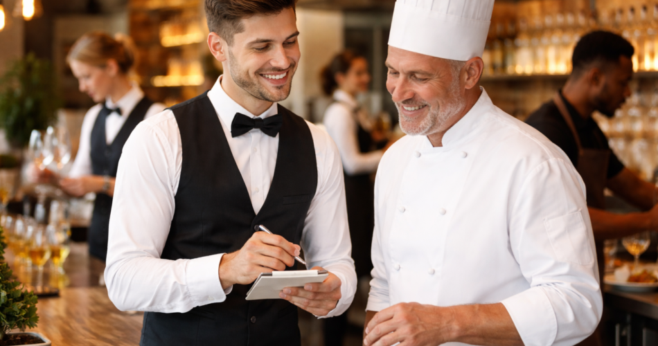 Puna në ekip dhe bashkëpunimi me kuzhinierët, banakierët etj.
