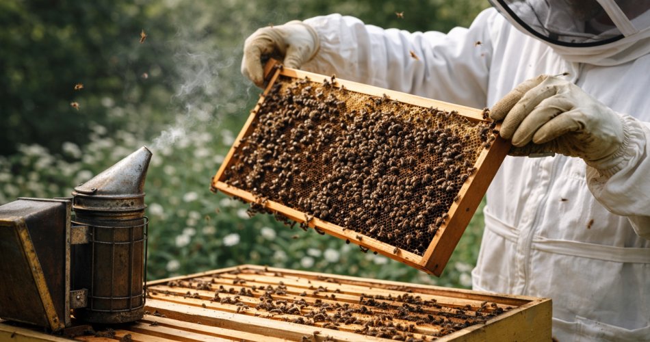 Si të kontrollosh kosheren pa shqetësuar bletët