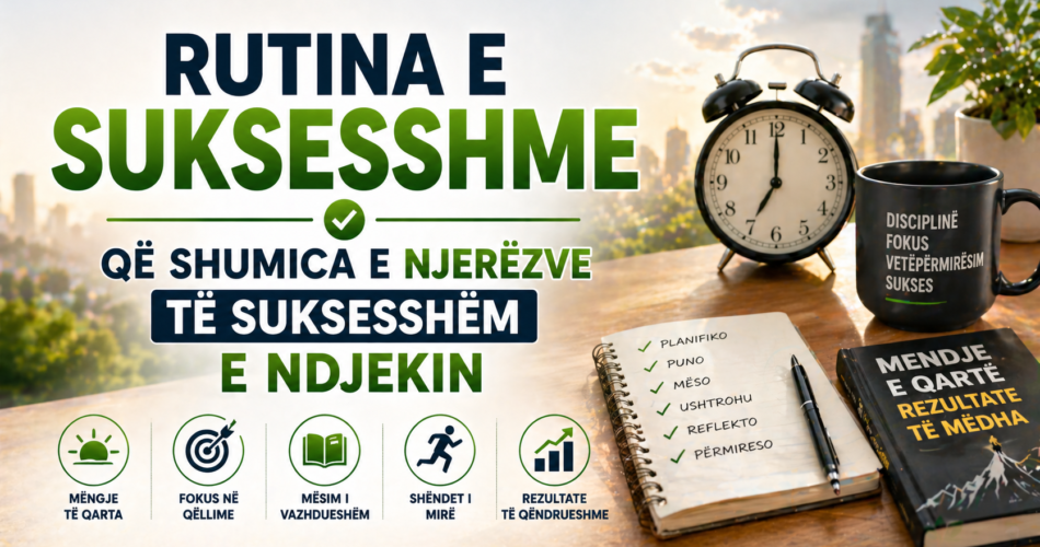 Rutina e suksesshme që shumica e njerëzve të suksesshëm e ndjekin