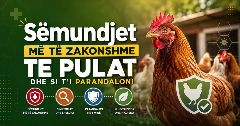 Sëmundjet më të zakonshme te pulat dhe si t’i parandaloni