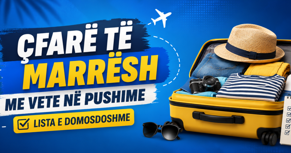 Çfarë të marrësh me vete në pushime – lista e domosdoshme