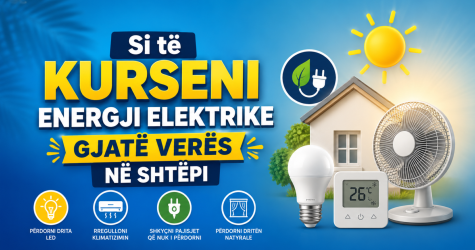 Si të kurseni energji elektrike gjatë verës në shtëpi