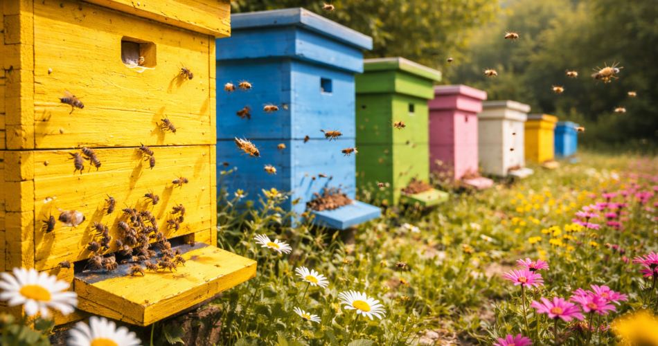 Ngjyra e kosheres ndikon në orientimin e bletëve, jo vetëm për estetikë