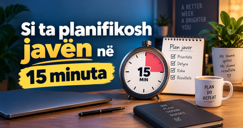 Si ta planifikosh javën në 15 minuta