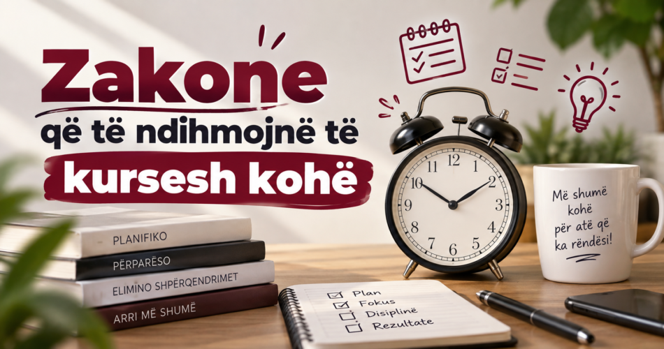 Zakone që të ndihmojnë të kursesh kohë
