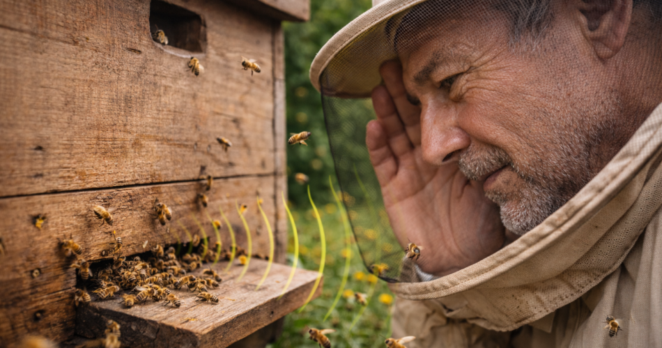 Zhurma e kosheres ndryshon kur diçka nuk shkon, bletarët me përvojë e dallojnë këtë vetëm me dëgjim