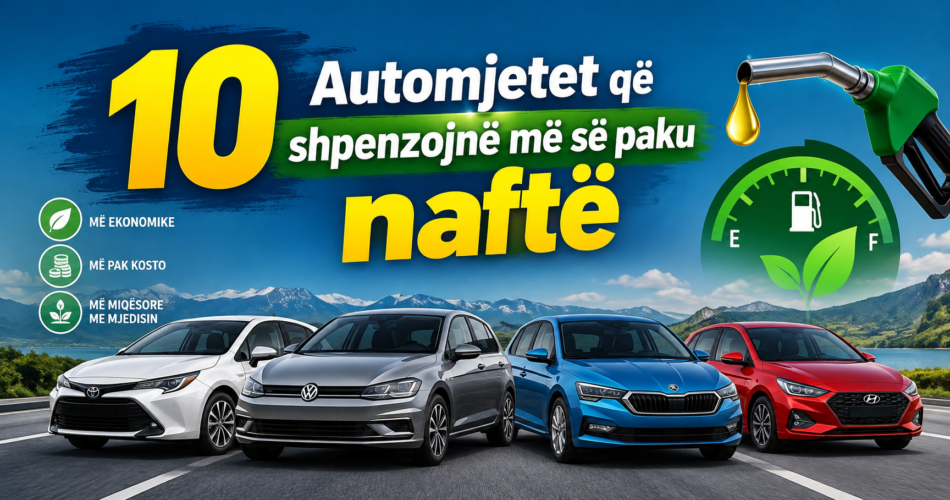 10 Automjetet që shpenzojnë më së paku naftë