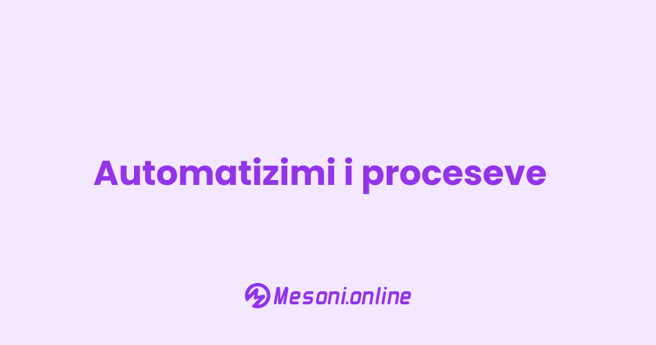 Automatizimi i proceseve
