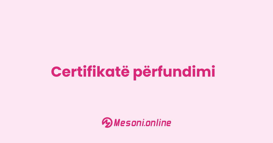 Certifikatë përfundimi