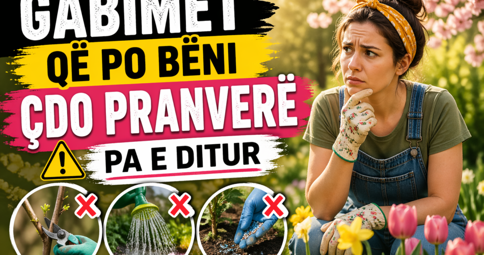 Gabimet që po bëni çdo pranverë pa e ditur