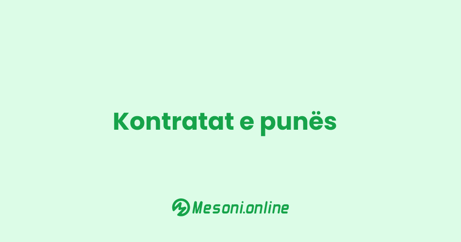 Kontratat e punës