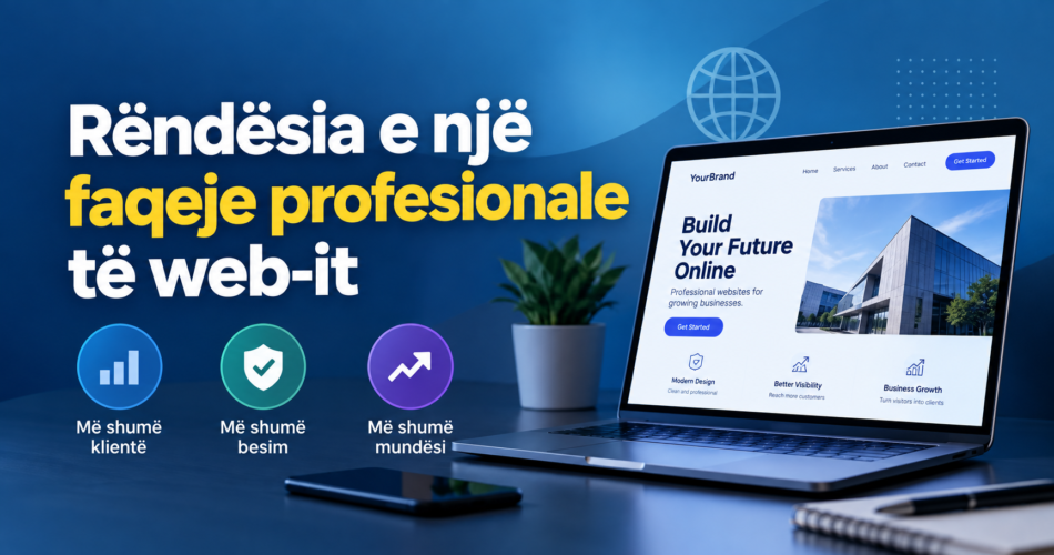 Rëndësia e një faqeje profesionale të web-it