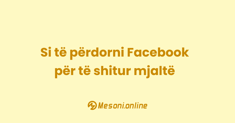 Si të përdorni Facebook për të shitur mjaltë