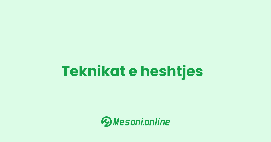 Teknikat e heshtjes