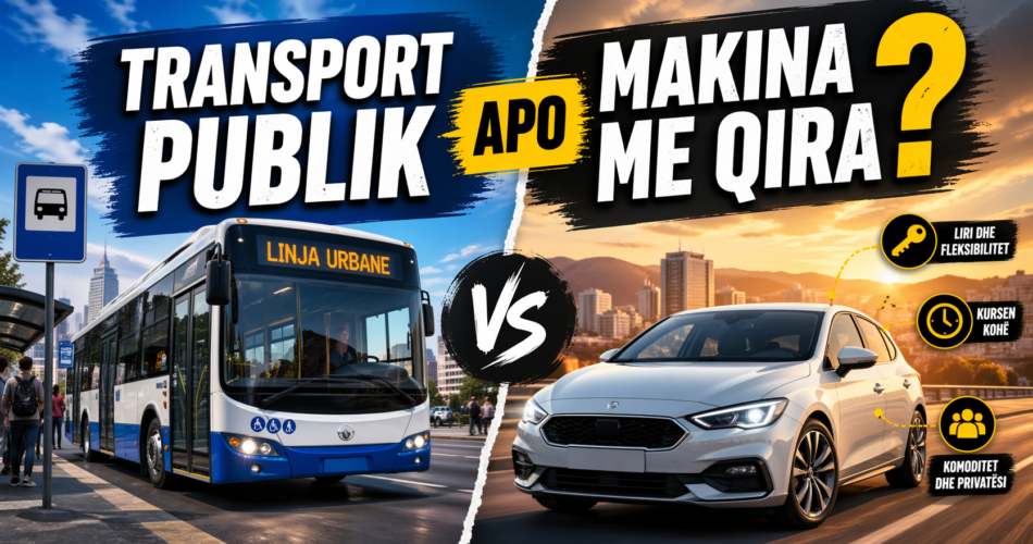 Transport publik apo makina me qira?
