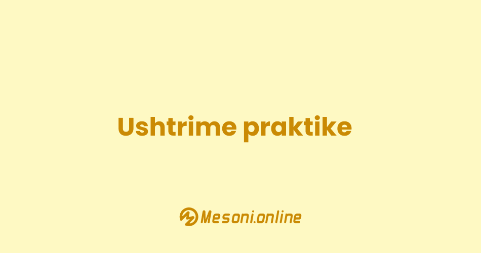 Ushtrime praktike