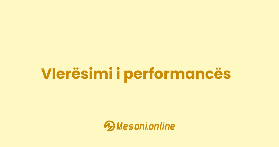 Vlerësimi i performancës