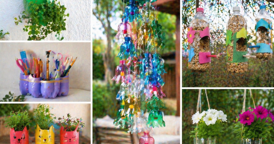 10 ide kreative për riciklim me shishe plastike