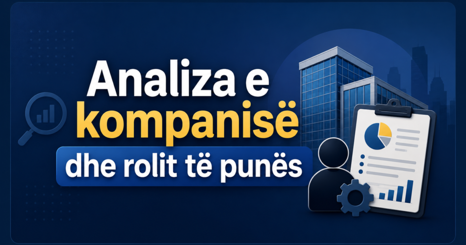 Analiza e kompanisë dhe rolit të punës