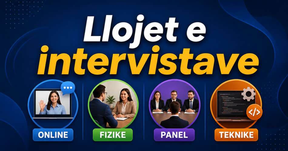 Llojet e intervistave (online, fizike, panel, teknike)