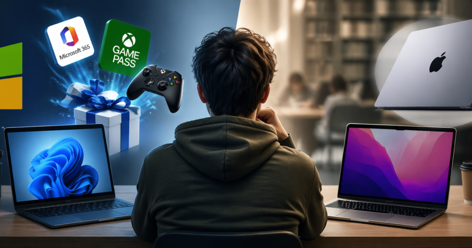 Microsoft po përpiqet t’i largojë studentët nga MacBook Neo – ja strategjia e re