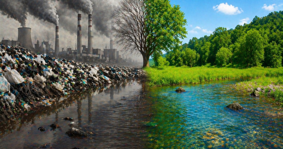 Si ndikon riciklimi në uljen e ndotjes së ajrit dhe ujit