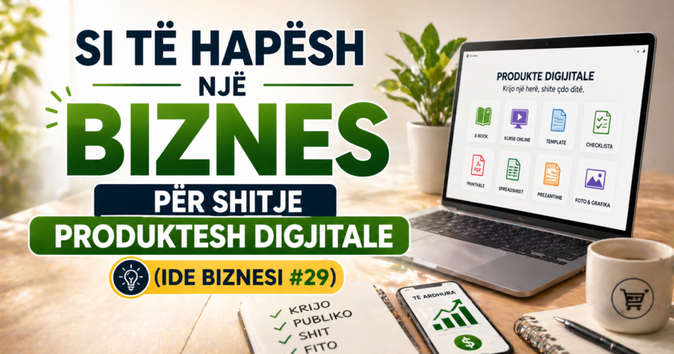 Si të hapësh një biznes për shitje produktesh digjitale (Ide Biznesi #29)