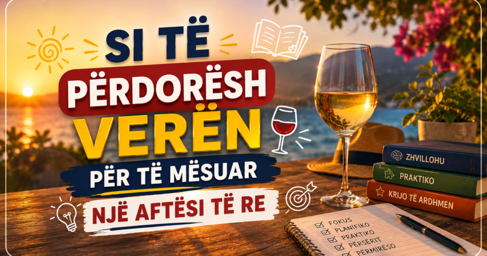 Si të përdorësh verën për të mësuar një aftësi të re