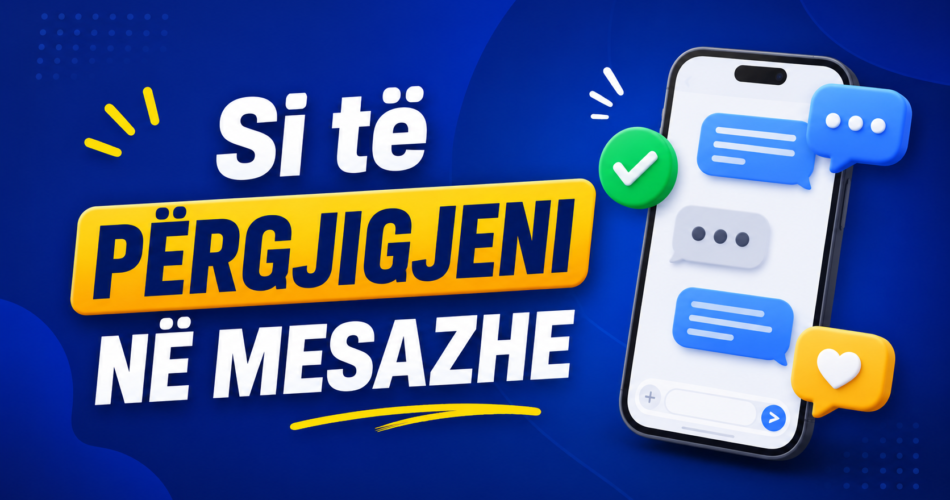 Si të përgjigjeni në mesazhe