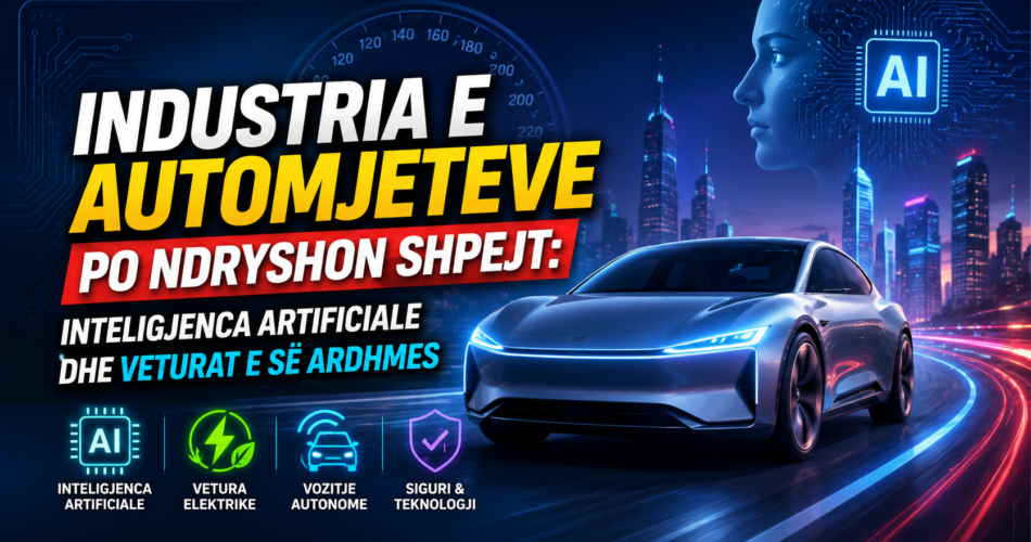 Industria e automjeteve po ndryshon shpejt: Inteligjenca Artificiale dhe veturat e së ardhmes