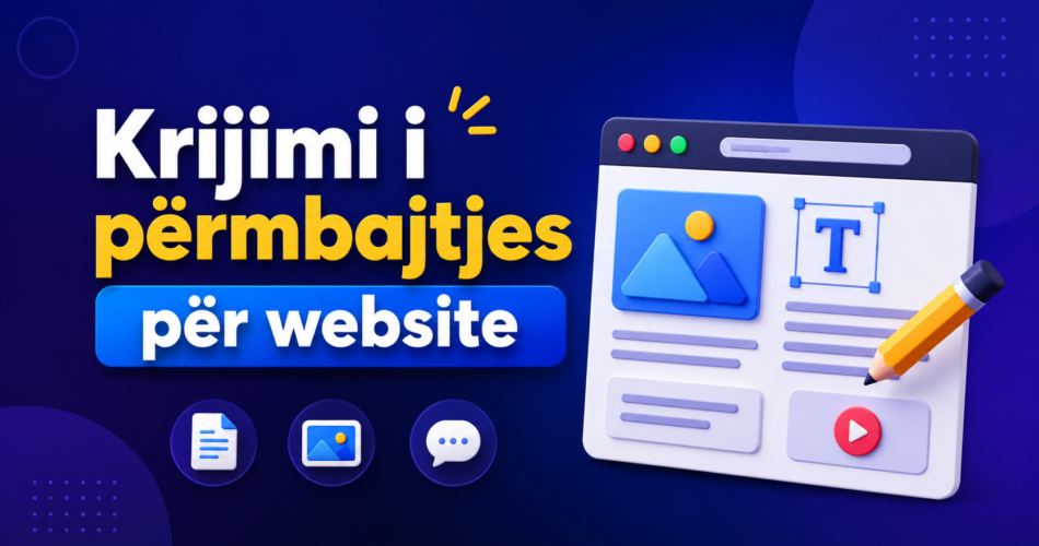 Krijimi i përmbajtjes për website