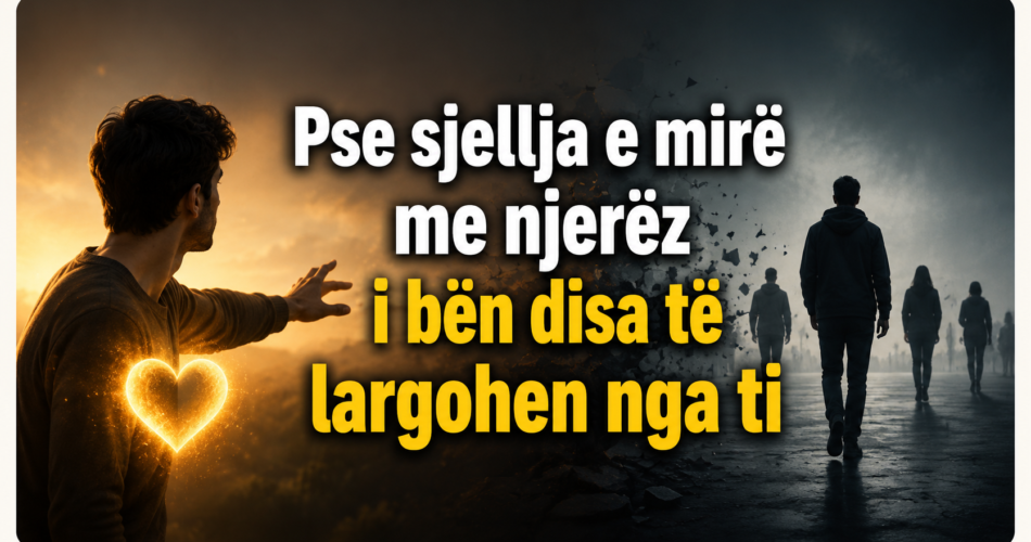 Pse sjellja e mirë me njerëz i bën disa të largohen nga ti