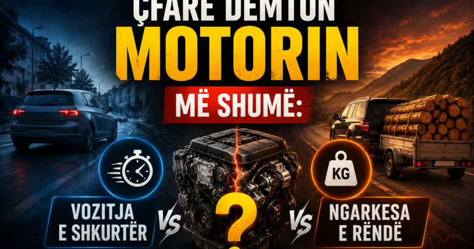 Çfarë dëmton motorin më shumë: vozitja e shkurtër apo ngarkesa e rëndë?