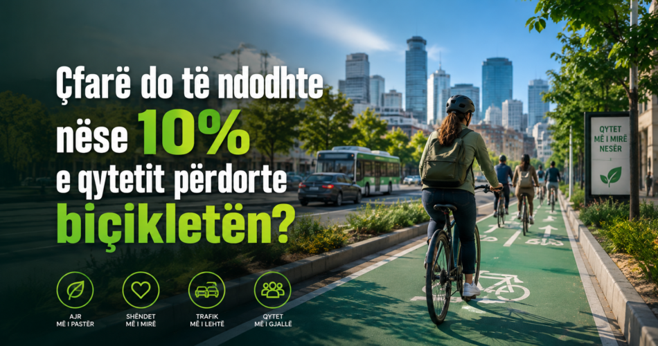 Çfarë do të ndodhte nëse 10% e qytetit përdorte biçikletën?