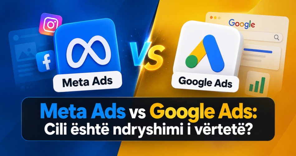 Meta Ads vs Google Ads: Cili është ndryshimi i vërtetë?