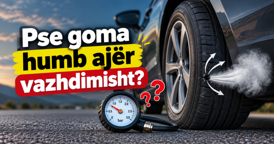 Pse goma humb ajër vazhdimisht?