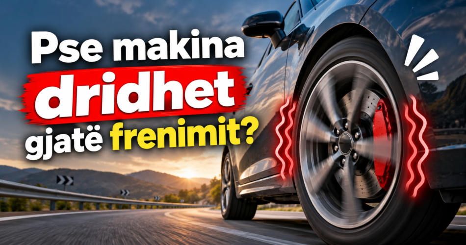 Pse makina dridhet gjatë frenimit?